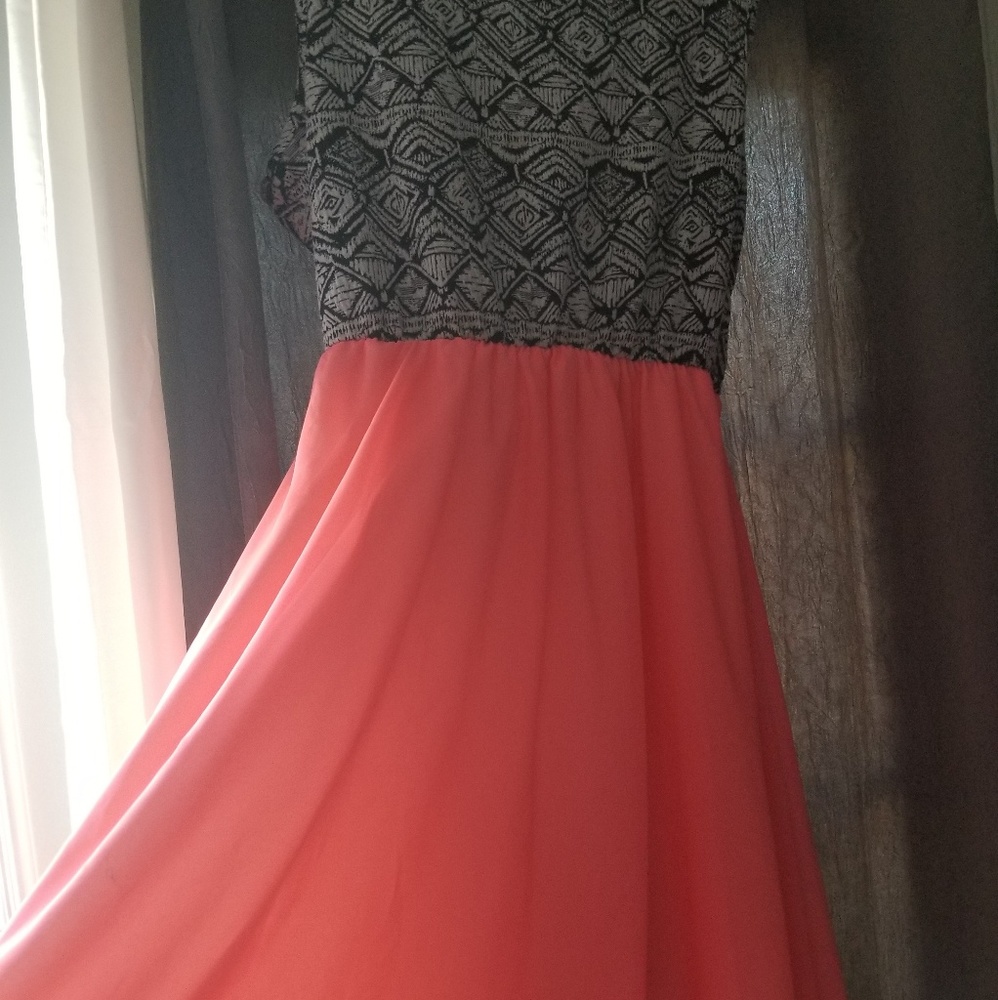 Pink and Aztec pattern sundress
